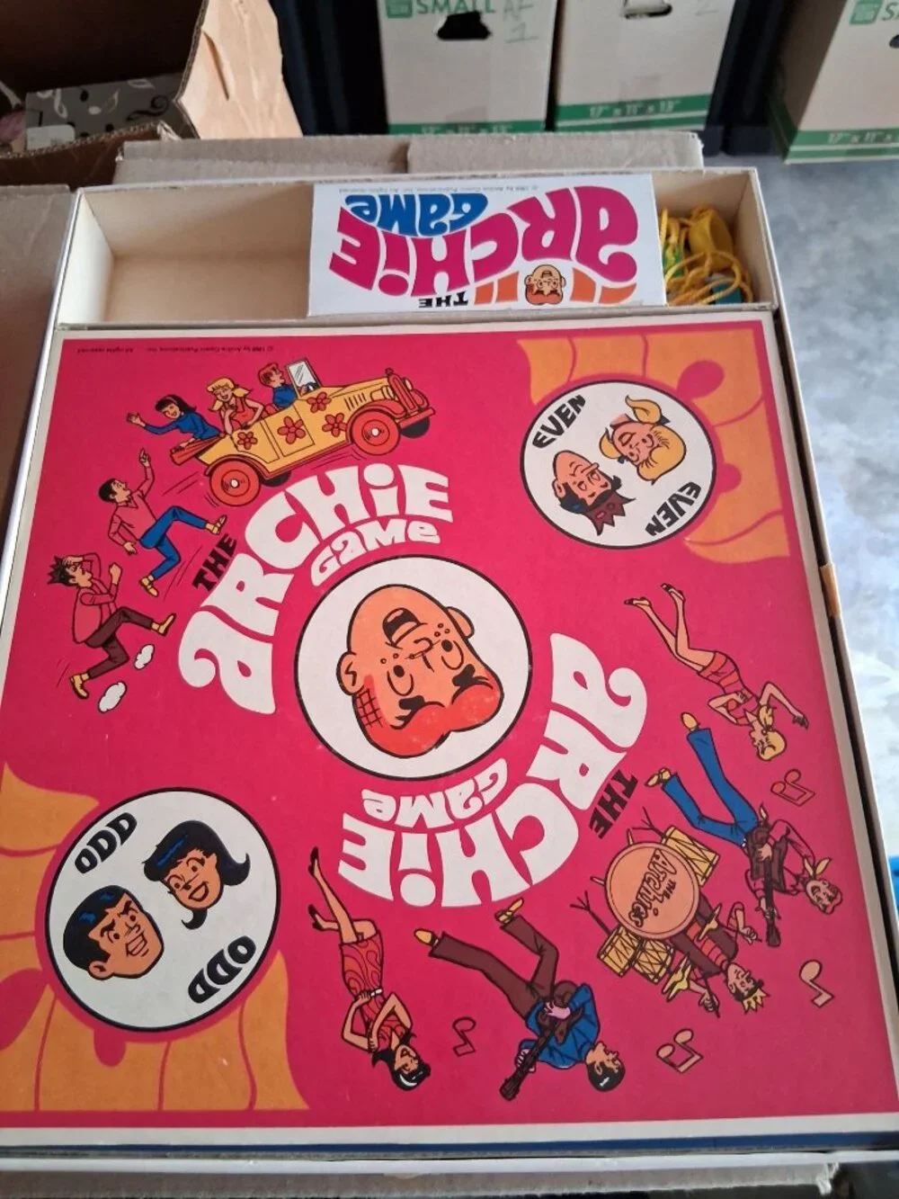 VTG The Archie Game 1969 Board Game Even/Odd